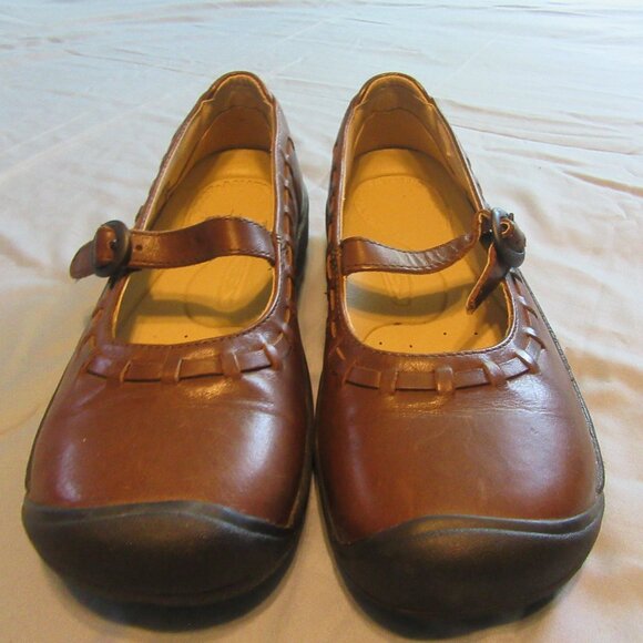 Womens KEEN Presidio Mary Jane Brown Shoes Sz 8 - Picture 1 of 8